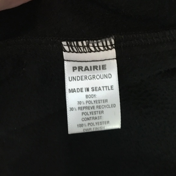 Prairie Underground Fleece Hoodie in Black - Picture 6 of 7